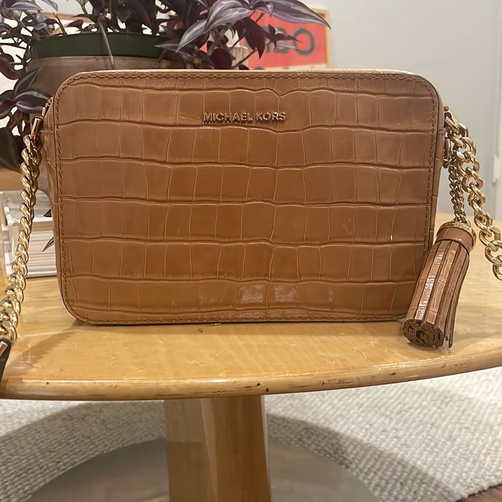 Michael Kors Embossed Leather Crossbody